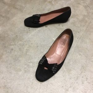 Alaia Wedge Flats with Bow Detail